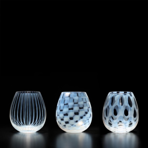 gemustertes japanisches mundgeblasenes Glas 2